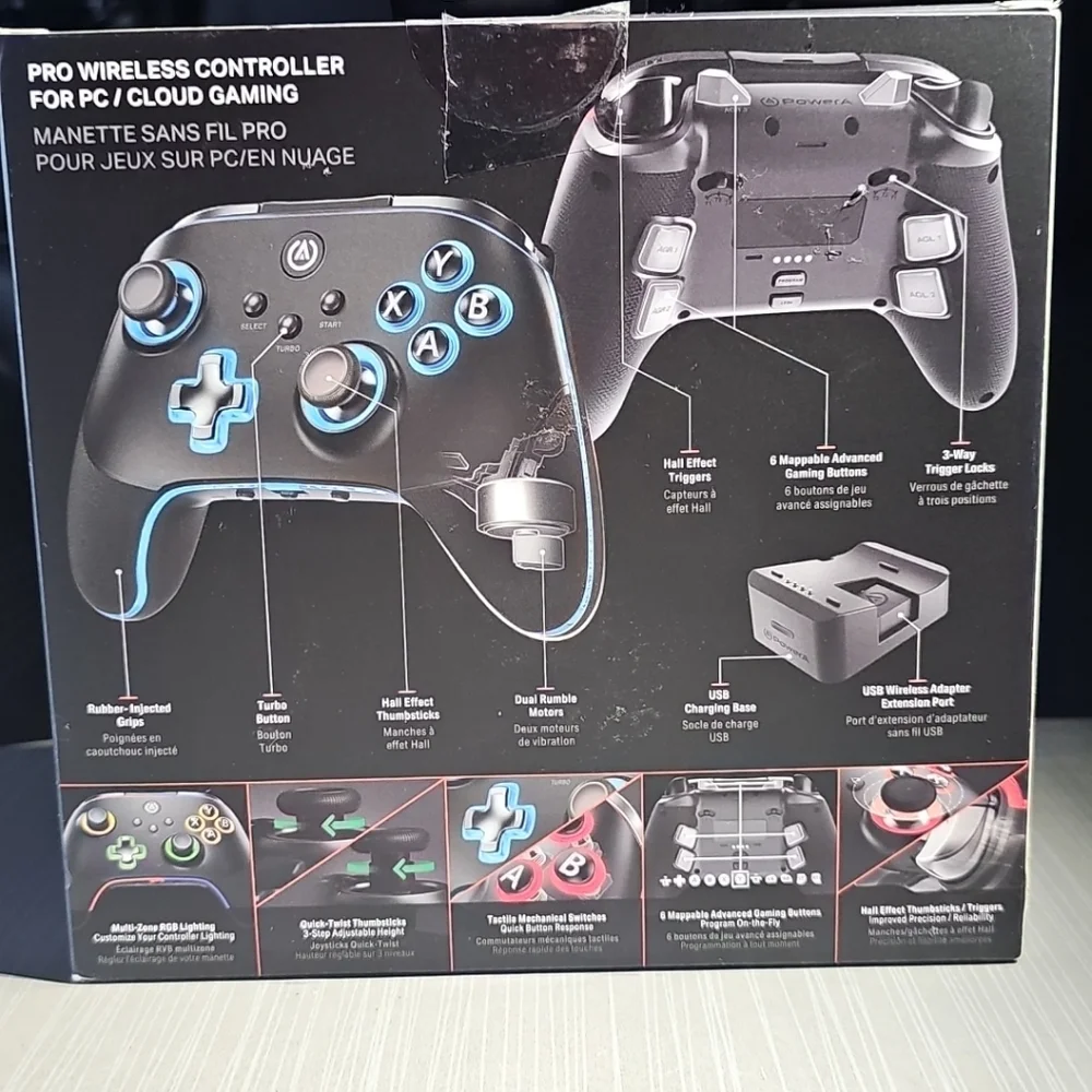 PowerA OPS v3 Pro Wireless Controller‎ for PC and Cloud Gaming NEW (Open Box)